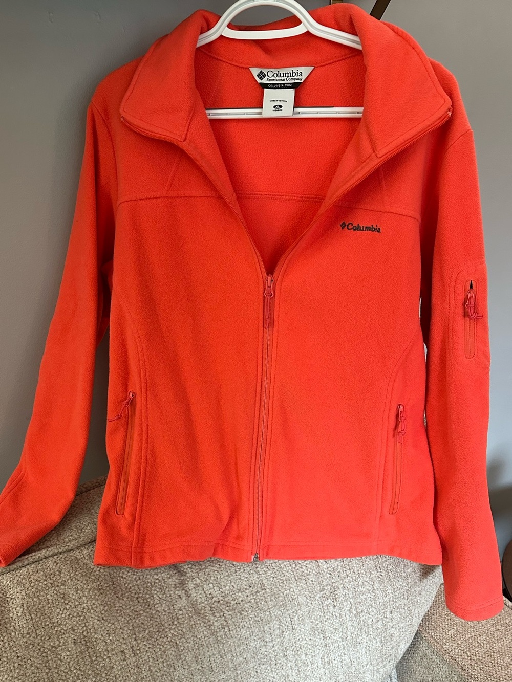 Columbia Women's Bright Fuchsia Full-Zip Fleece Jacket